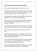 HOSA Bowl Questions With Complete Solutions