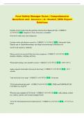 TEXAS FOOD SAFETY MANAGERS Exam &vert; Comprehensive Questions and Answers &vert; A&plus; Graded &vert; With Expert Solutions