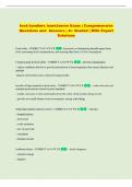 TEXAS FOOD SAFETY MANAGERS Exam &vert; Comprehensive Questions and Answers &vert; A&plus; Graded &vert; With Expert Solutions