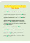TEXAS FOOD SAFETY MANAGERS Exam &vert; Comprehensive Questions and Answers &vert; A&plus; Graded &vert; With Expert Solutions