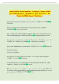 TEXAS FOOD SAFETY MANAGERS Exam &vert; Comprehensive Questions and Answers &vert; A&plus; Graded &vert; With Expert Solutions