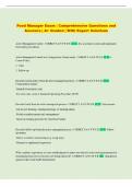 TEXAS FOOD SAFETY MANAGERS Exam &vert; Comprehensive Questions and Answers &vert; A&plus; Graded &vert; With Expert Solutions
