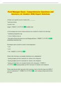TEXAS FOOD SAFETY MANAGERS Exam &vert; Comprehensive Questions and Answers &vert; A&plus; Graded &vert; With Expert Solutions