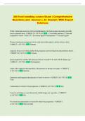 TEXAS FOOD SAFETY MANAGERS Exam &vert; Comprehensive Questions and Answers &vert; A&plus; Graded &vert; With Expert Solutions