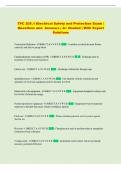 TPC  Exam &vert; Comprehensive Questions and Answers &vert; &Acy;&plus; Graded &vert; With Expert Solutions