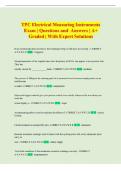 TPC  Exam &vert; Comprehensive Questions and Answers &vert; &Acy;&plus; Graded &vert; With Expert Solutions