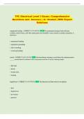 TPC  Exam &vert; Comprehensive Questions and Answers &vert; &Acy;&plus; Graded &vert; With Expert Solutions