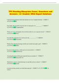 TPC  Exam &vert; Comprehensive Questions and Answers &vert; &Acy;&plus; Graded &vert; With Expert Solutions