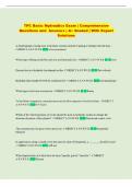 TPC  Exam &vert; Comprehensive Questions and Answers &vert; &Acy;&plus; Graded &vert; With Expert Solutions