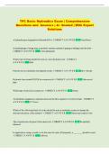 TPC  Exam &vert; Comprehensive Questions and Answers &vert; &Acy;&plus; Graded &vert; With Expert Solutions