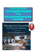 Solution manual for management accounting for decision makers 10th edition by Peter atrill and Eddie Mclaney All Chapters 1-13 Covered