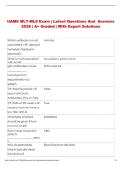 UAMS Exam &vert; Comprehensive Questions and Answers &vert; &Acy;&plus; Graded &vert; With Expert Solutions