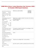 UAMS Exam &vert; Comprehensive Questions and Answers &vert; &Acy;&plus; Graded &vert; With Expert Solutions