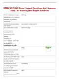UAMS Exam &vert; Comprehensive Questions and Answers &vert; &Acy;&plus; Graded &vert; With Expert Solutions