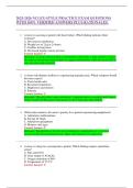 2025-2026 NCLEX-STYLE PRACTICE EXAM QUESTIONS WITH 100&percnt; VERIFIED ANSWERS PLUS RATIONALES&period;
