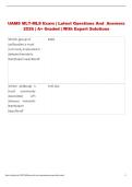 UAMS Exam &vert; Comprehensive Questions and Answers &vert; &Acy;&plus; Graded &vert; With Expert Solutions