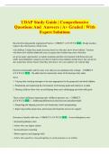 UDAP Exam &vert; Comprehensive Questions and Answers &vert; &Acy;&plus; Graded &vert; With Expert Solutions