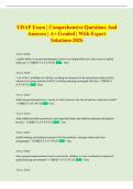 UDAP Exam &vert; Comprehensive Questions and Answers &vert; &Acy;&plus; Graded &vert; With Expert Solutions