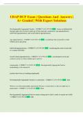UDAP Exam &vert; Comprehensive Questions and Answers &vert; &Acy;&plus; Graded &vert; With Expert Solutions