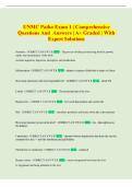 UNMC Exam &vert; Comprehensive Questions and Answers &vert; &Acy;&plus; Graded &vert; With Expert Solutions
