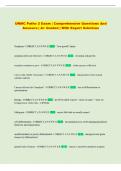 UNMC Exam &vert; Comprehensive Questions and Answers &vert; &Acy;&plus; Graded &vert; With Expert Solutions