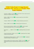UNMC Exam &vert; Comprehensive Questions and Answers &vert; &Acy;&plus; Graded &vert; With Expert Solutions