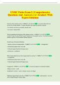 UNMC Exam &vert; Comprehensive Questions and Answers &vert; &Acy;&plus; Graded &vert; With Expert Solutions