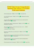UNMC Exam &vert; Comprehensive Questions and Answers &vert; &Acy;&plus; Graded &vert; With Expert Solutions