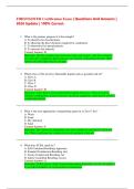 FIREFIGHTER Certification Exam &vert; Questions And Answers &vert; 2026 Update &vert; 100&percnt; Correct&period;
