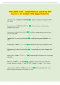 WGU D315  Exam &vert; Comprehensive Questions and Answers &vert; &Acy;&plus; Graded &vert; With Expert Solutions