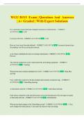 WGU D315  Exam &vert; Comprehensive Questions and Answers &vert; &Acy;&plus; Graded &vert; With Expert Solutions