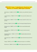 WGU D315  Exam &vert; Comprehensive Questions and Answers &vert; &Acy;&plus; Graded &vert; With Expert Solutions
