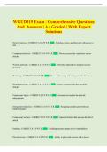 WGU D315  Exam &vert; Comprehensive Questions and Answers &vert; &Acy;&plus; Graded &vert; With Expert Solutions