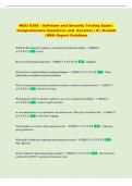 WGU D385  Exam &vert; Comprehensive Questions and Answers &vert; &Acy;&plus; Graded &vert; With Expert Solutions