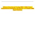 WGU D385  Exam &vert; Comprehensive Questions and Answers &vert; &Acy;&plus; Graded &vert; With Expert Solutions