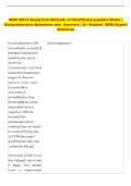 WGU D514  Exam &vert; Comprehensive Questions and Answers &vert; &Acy;&plus; Graded &vert; With Expert Solutions
