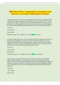 WGU D514  Exam &vert; Comprehensive Questions and Answers &vert; &Acy;&plus; Graded &vert; With Expert Solutions