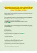 WGU master Exam &vert; Comprehensive Questions and Answers &vert; &Acy;&plus; Graded &vert; With Expert Solutions