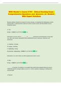 WGU master Exam &vert; Comprehensive Questions and Answers &vert; &Acy;&plus; Graded &vert; With Expert Solutions