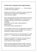 MCOM 2310 Ch&period; 8 Questions With Complete Solutions
