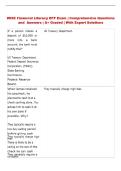 WISE Financial Literacy  Exam &vert; Comprehensive Questions and Answers &vert; &Acy;&plus; Graded &vert; With Expert Solutions