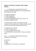 Qualtrics Certification L1 Questions With Complete Solutions