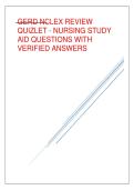 GERD NCLEX Review &ndash; Nursing Study Aid &lpar;Quizlet-Style Questions and Answers&rpar;