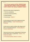 ALU 101 book questions ACTUAL VERIFIED EXAM  QUESTIONS AND CORRECT DETAILED ANSWERS  LATEST UPDATE THIS YEAR&period;pdf 1&vert;&vert;NEWEST EXAM&excl;&excl;&excl; 