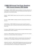 COMM 2500 Actual Final Exam Questions With Correct Answers 2026 Update