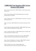 COMM 2500 Final Questions With Correct Answers 2026 Update