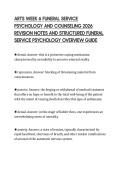 ARTS WEEK 6 FUNERAL SERVICE  PSYCHOLOGY AND COUNSELING 2026  REVISION NOTES AND STRUCTURED FUNERAL  SERVICE PSYCHOLOGY OVERVIEW GUIDE 