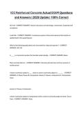 ICC Reinforced Concrete Actual EXAM Questions and Answers &vert; 2026 Update &vert; 100&percnt; Correct