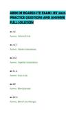 ABIM IM BOARDS ITE EXAMS SET 2026 PRACTICE QUESTIONS AND ANSWERS FULL SOLUTION