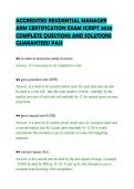 ACCREDITED RESIDENTIAL MANAGER ARM CERTIFICATION EXAM SCRIPT 2026 COMPLETE QUESTIONS AND SOLUTIONS GUARANTEED PASS